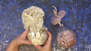 DIY про Мастер класс Балерина на шаре. МК обтяжка шара бархатом. Бархатные шары своими руками.