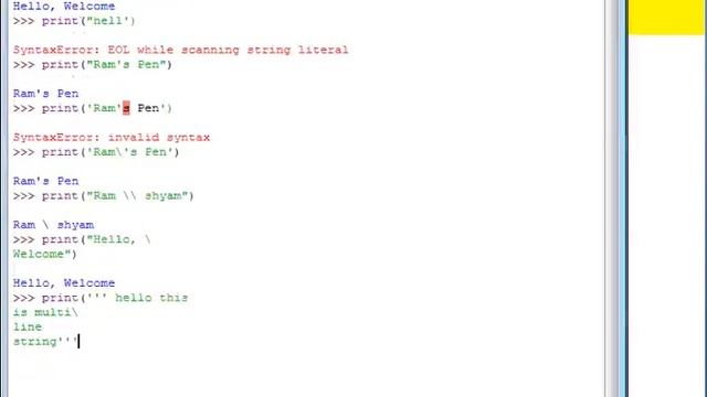 Literals and String Literals in Python in Hindi 480 class 12 computer python learn easy and smart.