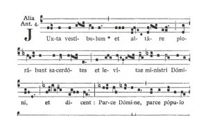 Feria IV Cinerum - Ad Benedictionem Cinerum - Antiphona (Iuxta vestibulum)