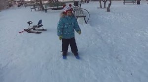 Мини Лыжи. Диана на мини лыжах Mini Skis. Diana mini ski