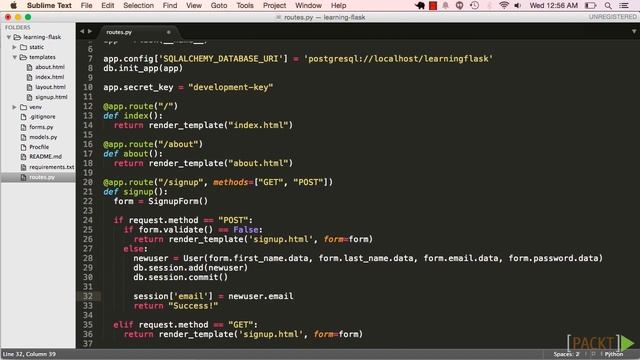 Learning Flask: Sessions | packtpub.com смотреть онлайн