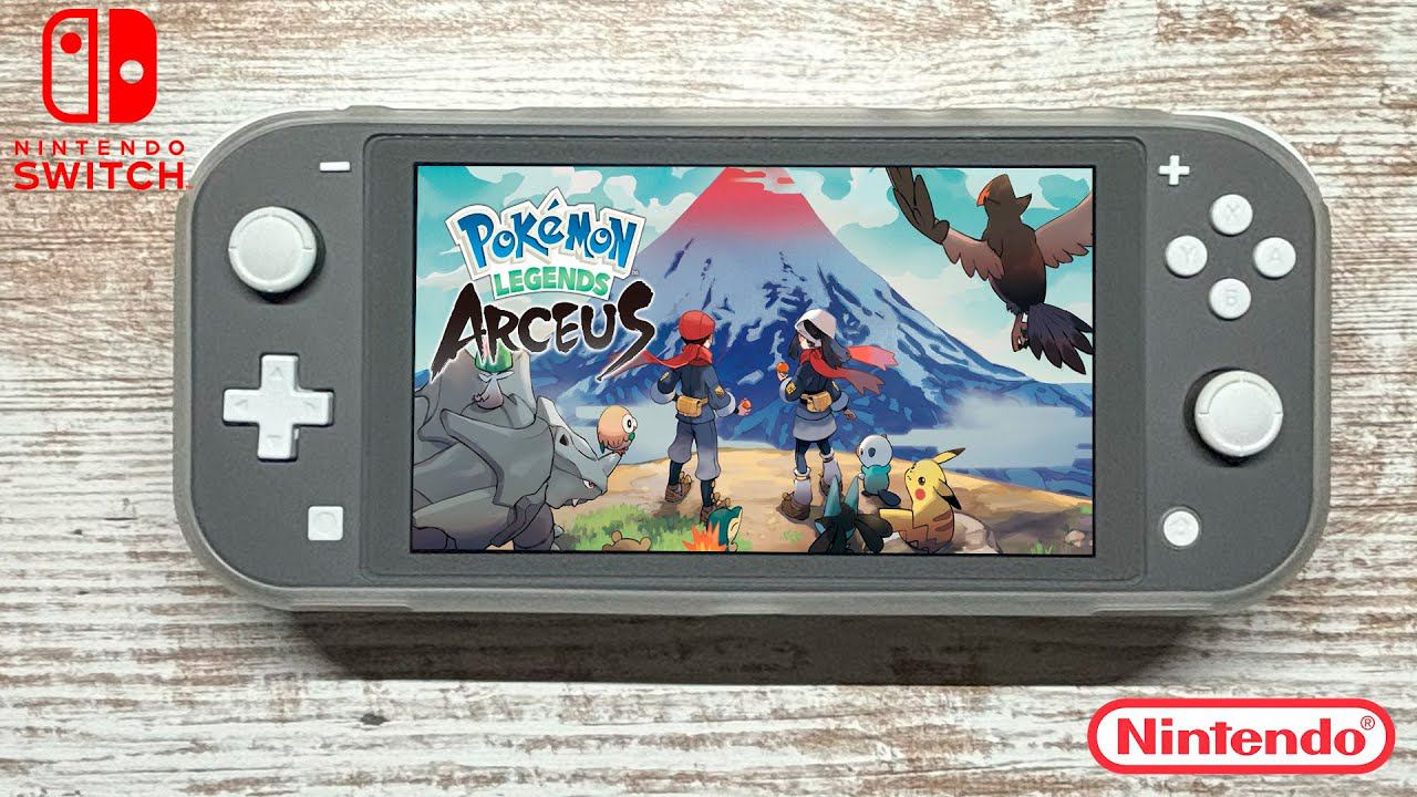 Pokemon Legends: Arceus Nintendo Switch Lite Gameplay