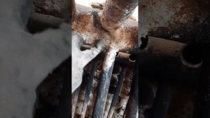 ремонт теплообменника в печи частного дома.