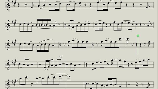 Chris Lake ft. Laura V – Changes (Ноты для саксофона Альт) - sax1.ru