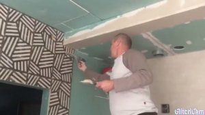 Шпаклёвка гипсокартона. Короба потолок.