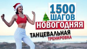 Танцевальная НОВОГОДНЯЯ тренировка, 1500 ШАГОВ дома | Natinfitness