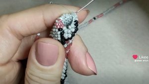 вязание крючком с бисером