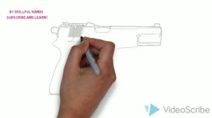 How to Draw a Pistol / Как нарисовать пистолет