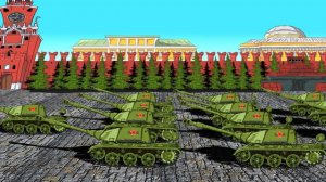 День победы танковый мульт парад!Мультики про танки