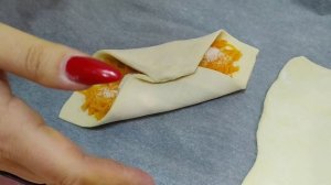 Слойки с тыквой из 3 ингридиентов!! БЫСТРО, ВКУСНО, ПРОСТО!!