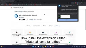 How to get material icons for GitHub