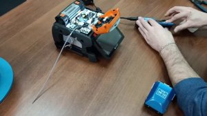 Сварка ленточного волокна Денис пробует. Сварка ленточного волокна проба