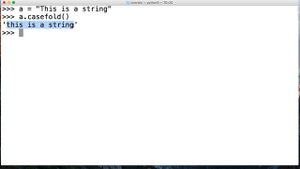 Python 3.7: Casefold String Method