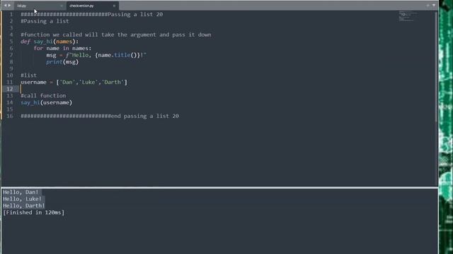 Python Crash Course Section 8 Functions