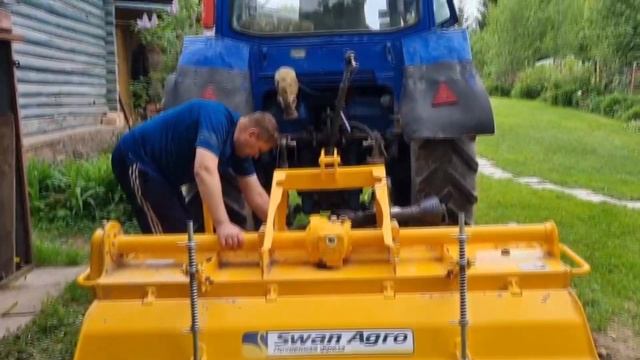 Наконец-то. Обзор Фрезы. Трактор Мтз. Дело пошло. Swan Agro в деле. смотреть онлайн