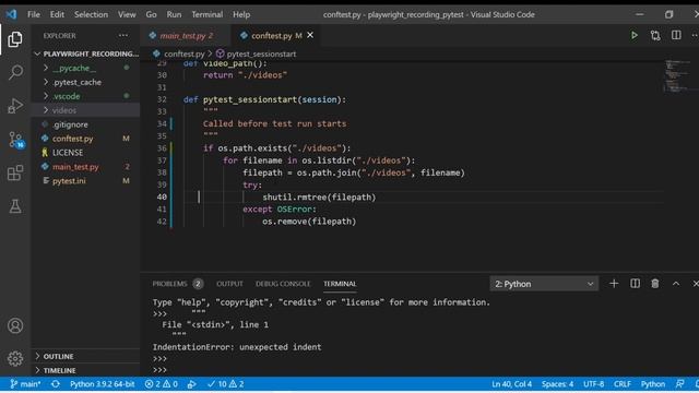 Playwright Recordings With Python In Pytest