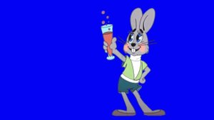 Ну погоди! Заяц Пейте морковный сок Хромакей