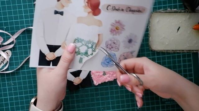 СВАДЕБНАЯ ОТКРЫТКА СВОИМИ РУКАМИ ||Открытка с лентами || Открытка на свадьбу ручной работы