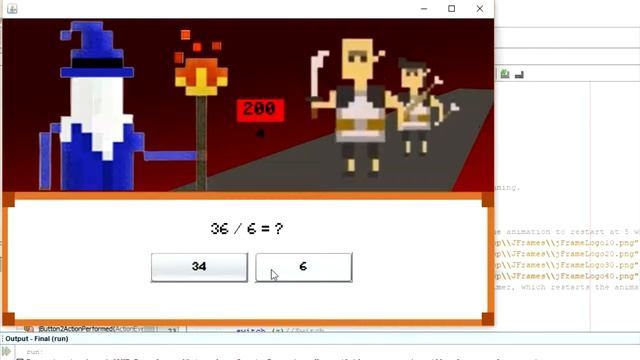 The Intelligent Wizard Java NetBeans Math Game смотреть онлайн