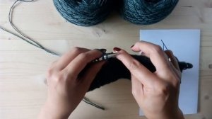Узор Елочка (herringbone stitch), круговое вязание.