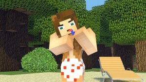 The minecraft life of Steve and Alex | Fat man | Minecraft animation