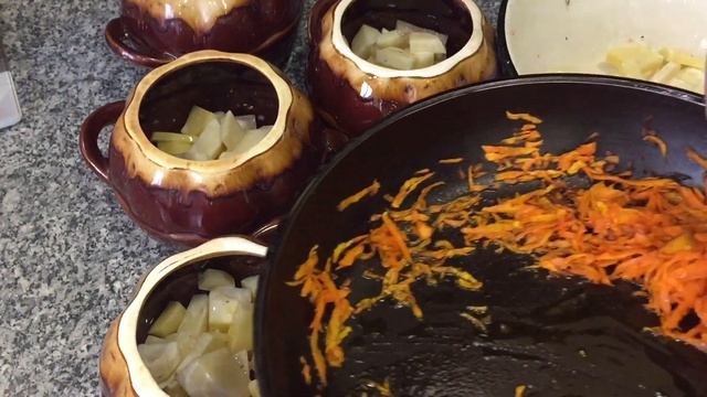 Картошка с Грибами в Горшочках в Духовке от КАТЮШКИ