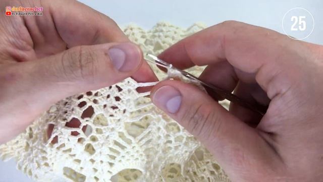 Скатерть крючком, Японская, 23 - 27 смотреть онлайн