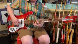 1975 Rickenbacker 4001 Fireglo electric bass guitar
