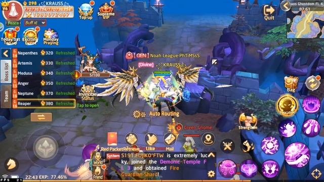 Gaia Odyssey - Chaos Dungeon Full Sweep in 2 Runs - No Dummies смотреть онлайн