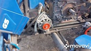 Скаут Т 18. Замена ремня генератора и сальника коленвала на двигателе ZS1100.