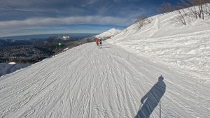 Роза Хутор, январь 2024, трасса "Явор" (зелёная). Видео 4К