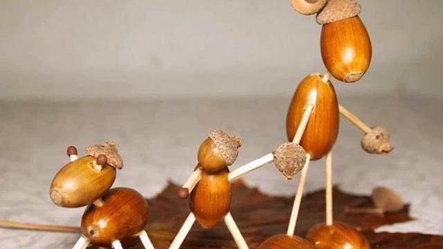Поделки Из Желудей Своими Руками На Тему Осень смотреть онлайн