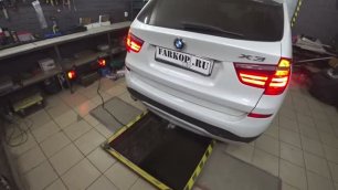Установка фаркопа на BMW X3 (F25) 2017 г.в и подключение блока согласования Flash-FA
