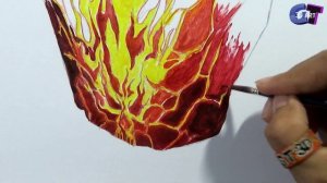 3D drawing gloo wall Volcanic fury | FREE FIRE DRAWING