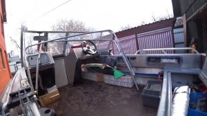 ?Зимнее хранение лодки БЕРКУТ! ❄Как я храню свою лодку зимой.