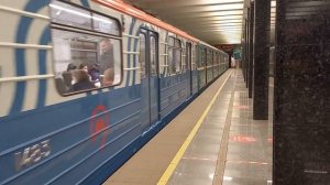 Отправление электропоезда  81-717  Со  станции  Каширская // 21 Февраля  2022