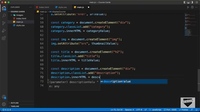 How To Create Course Cards Using HTML, CSS & JavaScript - Part 3 смотреть онлайн