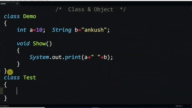 Class and Object