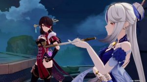 ГЕНШИН КАТ СЦЕНА ПРАЗДНИК МОРСКИХ ФОНАРЕЙ 2.4 / ЯПОНСКАЯ ОЗВУЧКА