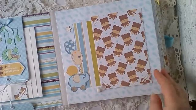 Детский альбом. Скрапбукинг. Обзор. смотреть онлайн