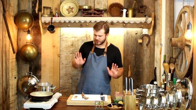 Паста с морскими гребешками и сливочным соусом!