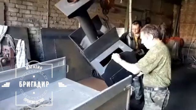 Погрузка банной печи в прицеп смотреть онлайн