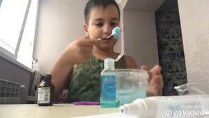 Слайм из канцелярского клея / как сделать