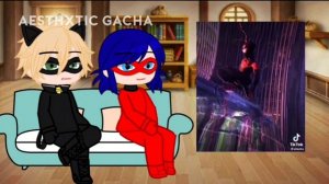 Ladybug & Cat Noir React To Spiderman || GCRV || Gacha Club Reaction Video ||