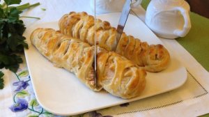 Легкий рецепт слойки из готового слоеного теста с лососем