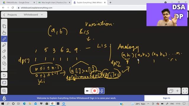 Maximum length chain of pairs | DP and greedy approaches explained | Love Babbar DSA sheet смотреть онлайн