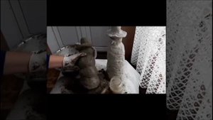 снеговики из цемента