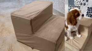 ШЬЕМ СТУПЕНЬКИ ДЛЯ СОБАК / ПРИКРОВАТНАЯ ЛЕСТНИЦА ДЛЯ ЖИВОТНЫХ СВОИМИ РУКАМИ