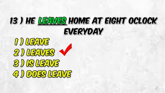 Present Simple Quiz | Simple Present Quiz | Grammar Test смотреть онлайн