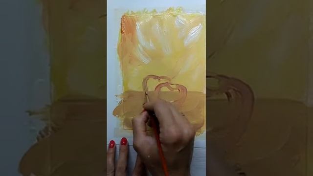 Рисуем вишни-черешни акрилом или гуашью